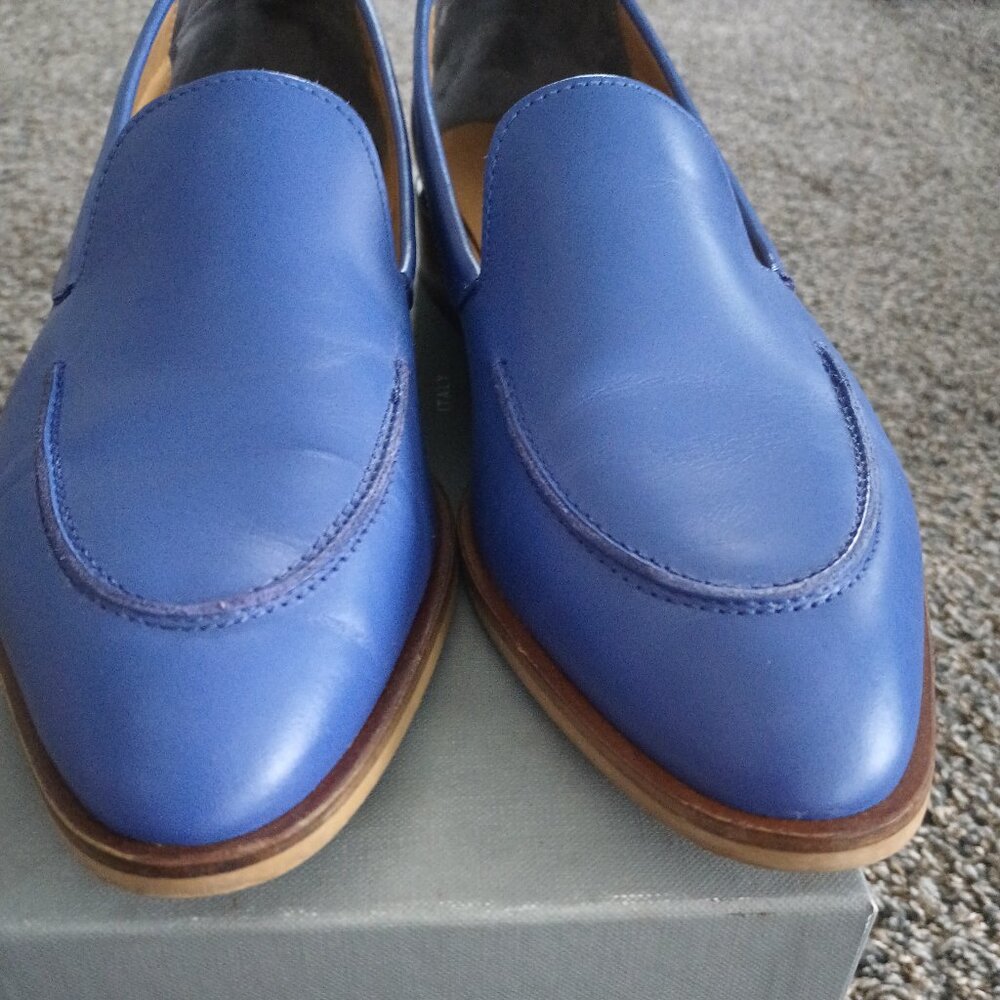 Everlane Leather Day Loafer, EUC, Size 9, Purple/Periwinkle